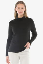 Load image into Gallery viewer, Jump Cotton Roll Neck Skivvy Black