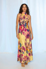 Load image into Gallery viewer, Kachel Mia Pleated Maxi Dress Golden Dusk