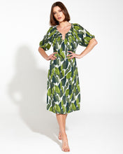 Load image into Gallery viewer, Fate + Becker Storyteller Keyhole Midi Dress Leaf
