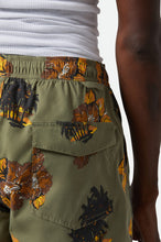 Load image into Gallery viewer, Brixton Everyday Hybrid Short 7" Olive Surplus Floral