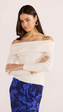 Load image into Gallery viewer, MINKPINK Zoe Off Shoulder Knit Top Off-White