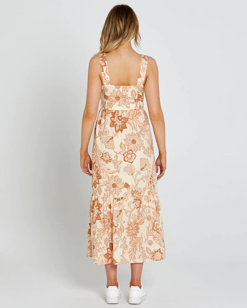 Free people peaches midi dress top