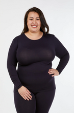 Load image into Gallery viewer, Tani High Neck L/S Top 79276 French Navy