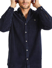 Load image into Gallery viewer, Rollas Men At Work Fat Cord Shirt Navy
