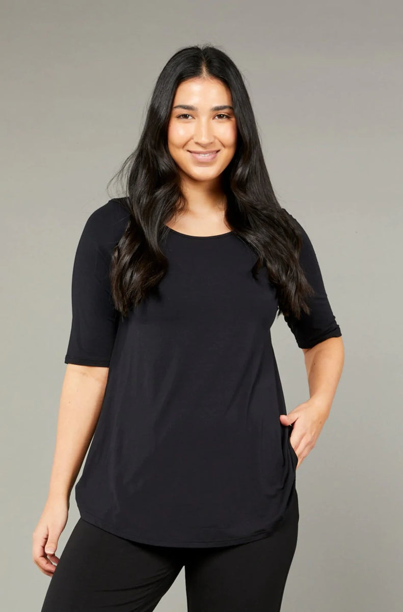 Tani New Elbow Tee 79765 Black – Miss Gladys Sym Choon