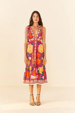 Load image into Gallery viewer, Farm Rio Flower Tapestry Midi Dress
