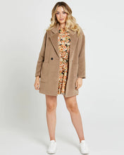 Load image into Gallery viewer, Sass Clothing Arden Double Breasted Coat Tan
