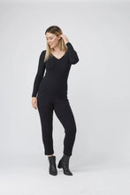 Load image into Gallery viewer, Tani L/S V-Neck Top 79228 Black