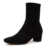 Load image into Gallery viewer, Django & Juliette Hartful Black Stretch Microsuede