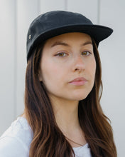 Load image into Gallery viewer, Hemp Clothing Australia 5-Panel Cap Black