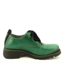 Load image into Gallery viewer, Fly London Ruda Green Leather

