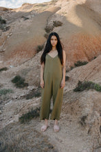 Load image into Gallery viewer, Hemp Clothing Australia Cami Jumpsuit Olive

