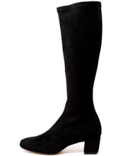 Load image into Gallery viewer, Django & Juliette Hayleys Black Stretch Microsuede