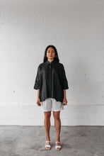 Load image into Gallery viewer, MGSC Janet Button Up Shirt Black Bean
