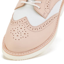 Load image into Gallery viewer, Rollie Derby Brogue Rise Veg Tan/White