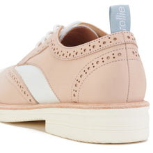Load image into Gallery viewer, Rollie Derby Brogue Rise Veg Tan/White