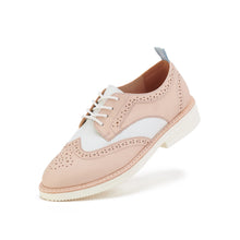 Load image into Gallery viewer, Rollie Derby Brogue Rise Veg Tan/White