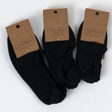 Load image into Gallery viewer, Hemp Clothing Australia Hidden Socks Black