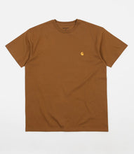 Load image into Gallery viewer, Carhartt WIP S/S Chase T-Shirt Hamilton Brown/Gold
