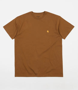 Carhartt WIP S/S Chase T-Shirt Hamilton Brown/Gold