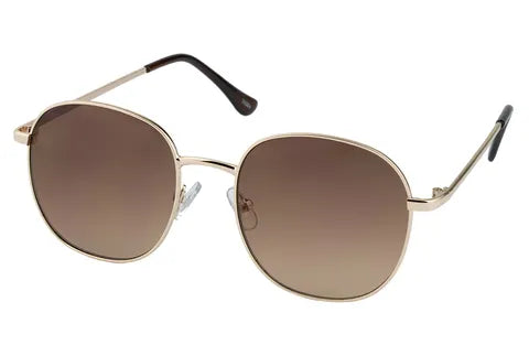 Unity 5526A Retro Sunglasses Gold/ Brown