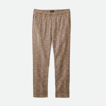 Load image into Gallery viewer, Brixton Choice E-Waist Taper X Pant Brown Plaid