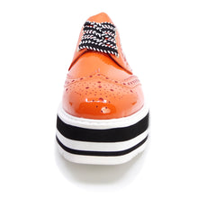 Load image into Gallery viewer, Top End Sansi Orange Patent Leather
