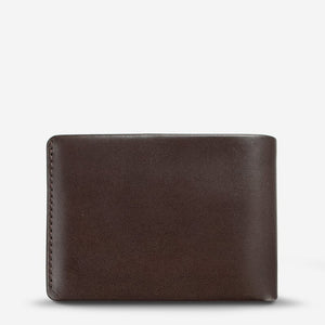 Status Anxiety Jonah Wallet Chocolate Leather