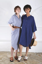 Load image into Gallery viewer, Olga De Polga Denmark Shirt Dress Azul Blue