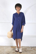 Load image into Gallery viewer, Olga De Polga Denmark Shirt Dress Azul Blue