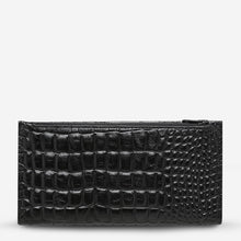 Load image into Gallery viewer, Status Anxiety In The Beginning Wallet Black Croc
