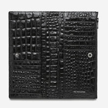 Load image into Gallery viewer, Status Anxiety In The Beginning Wallet Black Croc
