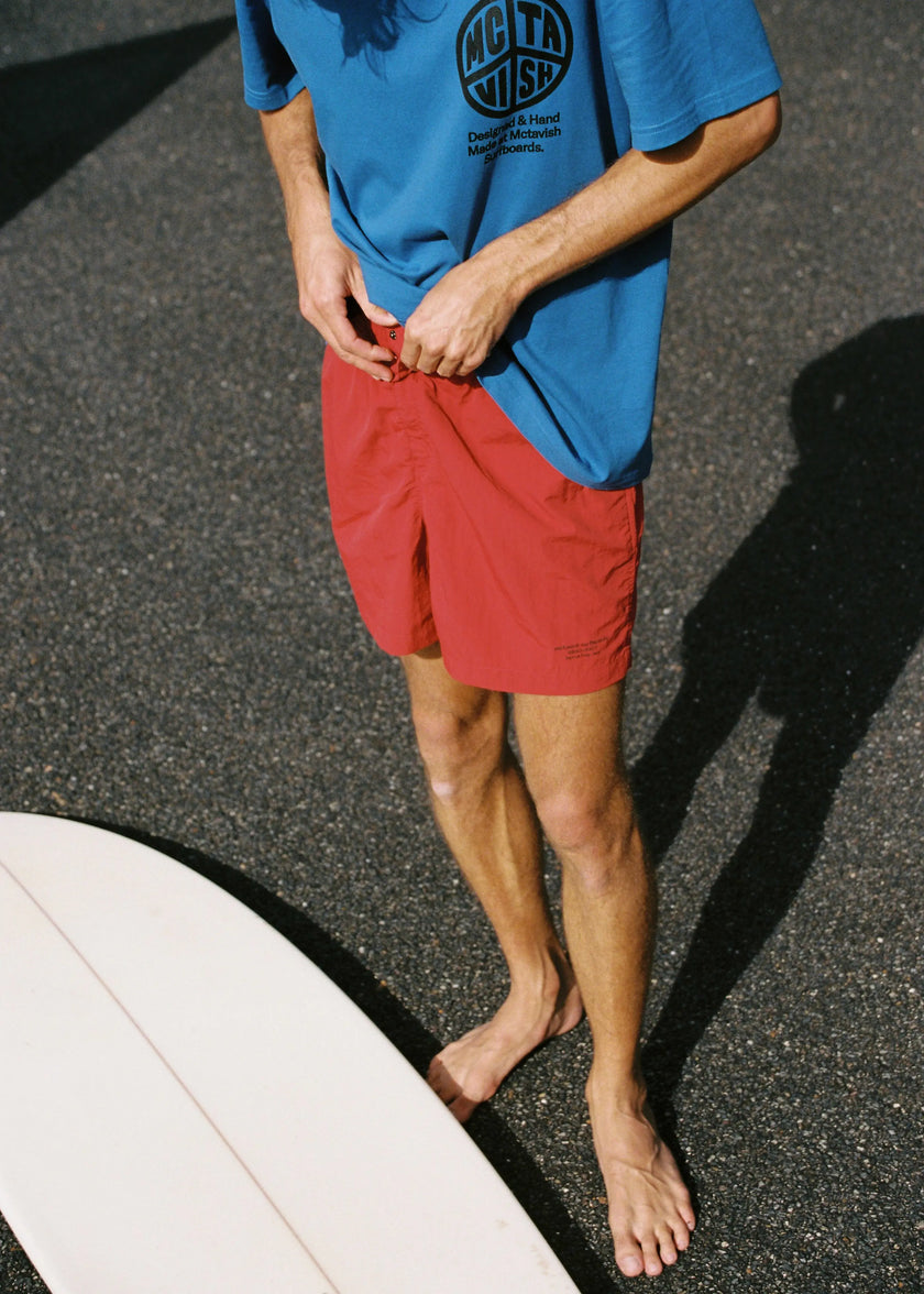McTavish Land Swim Short Red