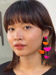 Monica Krexa Taquinhos Earrings Pink/Orange