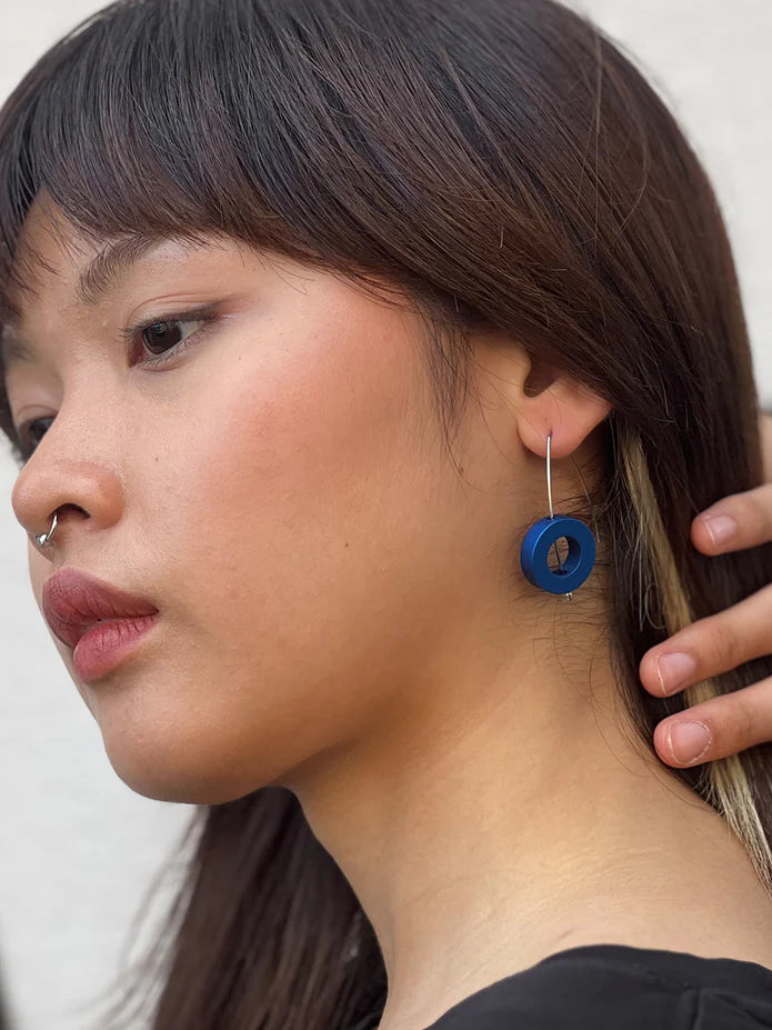 Monica Krexa Argola Earrings Blue