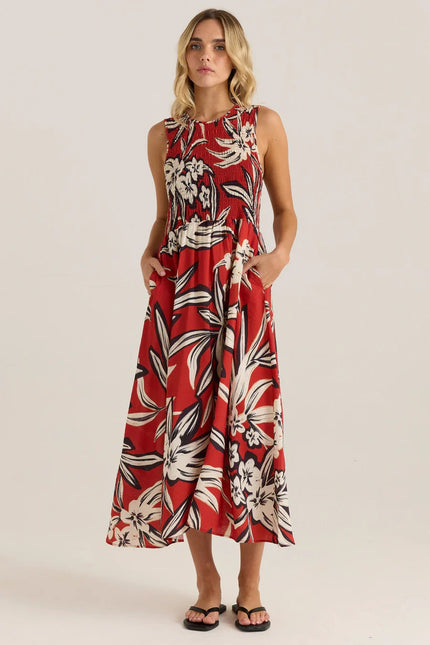 Sass Clothing Anella Tank Dress Asperula Floral