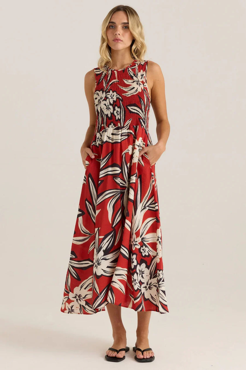 Sass Clothing Anella Tank Dress Asperula Floral