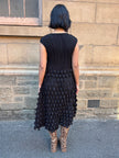 Indulge Me Pleated Top & Bubble Pleated Skirt Dress Black