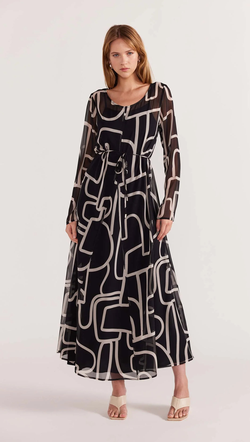 Staple The Label Vento Maxi Dress Black/Cream