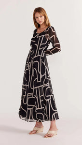 Staple The Label Vento Maxi Dress Black/Cream