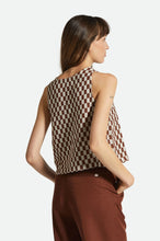 Load image into Gallery viewer, Brixton Mykonos Small Check Tank Sepia
