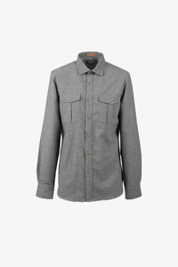 James Harper JHS529 Mini Check LS Shirt Grey
