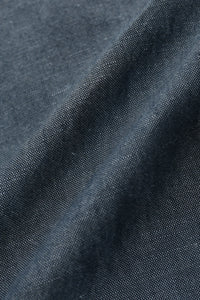 James Harper Linen Relaxed Waist Short Bluesteel