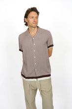 Load image into Gallery viewer, James Harper JHS576 S/S Cuban Collar Border Shirt Merlot
