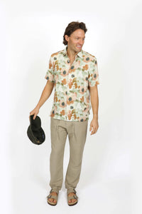 James Harper JHS573 S/S Shirt Water Blooms