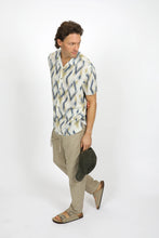 Load image into Gallery viewer, James Harper JHS569 S/S Cuban Collar Shirt Ikat
