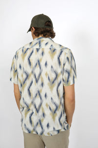 James Harper JHS569 S/S Cuban Collar Shirt Ikat