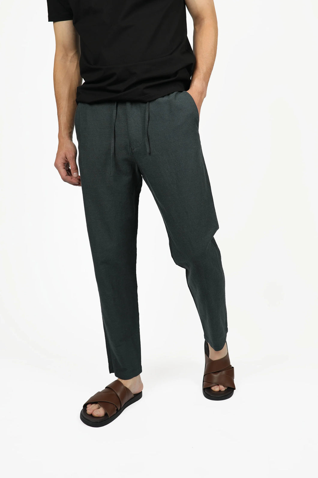 James Harper JHTR46 Relaxed Pant Licorice