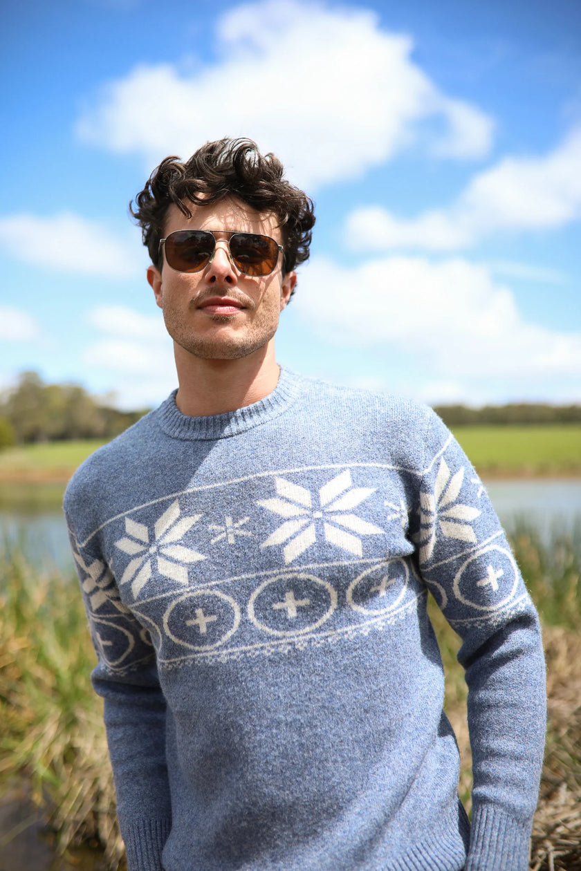 James Harper Nordic Knit Indigo