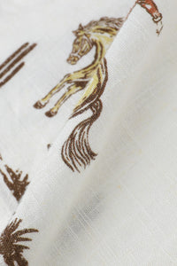 James Harper Rodeo Cuban Collar Linen Shirt White